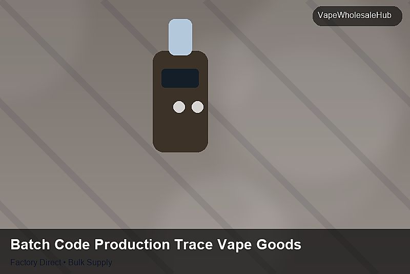Batch Code Production Trace Vape Goods — Batch Code Production Trace Vape Goods: Factory Direct Quote | 2026 Edition photo 1