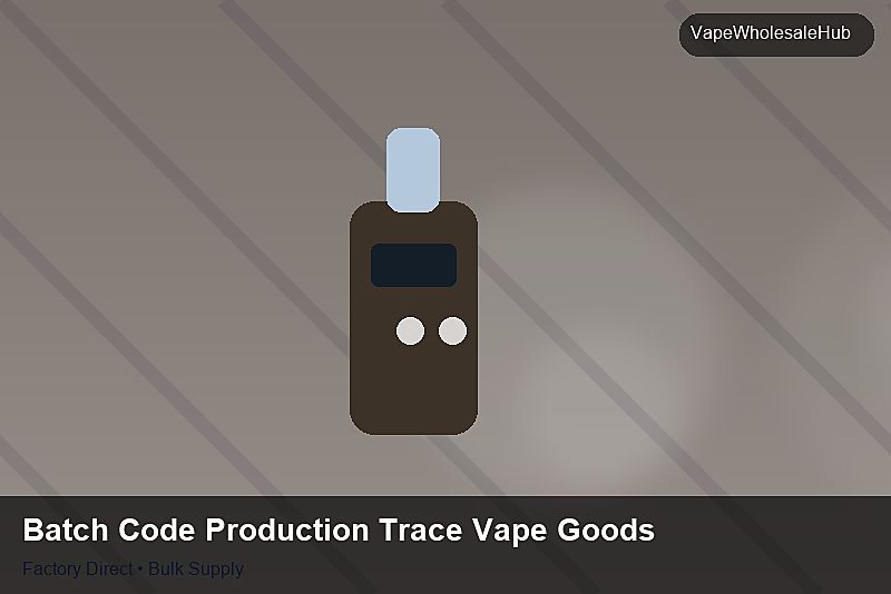 Batch Code Production Trace Vape Goods — Batch Code Production Trace Vape Goods: Lead Time & MOQ | 2026 Edition photo 1